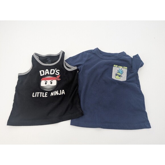 Toddler Boys Summer Tank Top Tee Bundle of 6 4th of July Animals Sizes 2T-4T - Picture 8 of 10